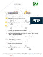 Second Unit Test 9