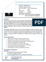 Fadly Novira: Curriculum Vitae