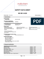 Safety Data Sheet: MC MX 5-4225