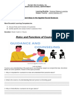 Roles and Functions of Counselors: Discipline and Ideas in The Applied Social Sciences