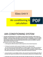 Glass Unit V Air-Conditioning Load Calculation