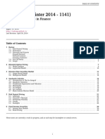 ACTSC 446 (Winter 2014 - 1141) : Mathematical Models in Finance