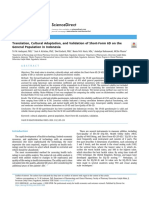 Translation, Cultural Adaptation, and Validation of Short-Form 6D On The General Population in Indonesia