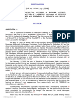 Petitioners vs. vs. Respondents: First Division