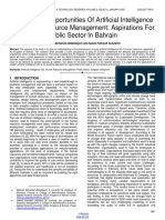 Trends and Opportunities of Artificial Intelligence in Human Resource Management Aspirations For Public Sector in Bahrain