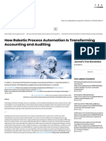 How Robotic Process Automation Is Transforming Accounting and Auditing