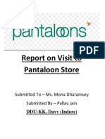 Pantaloons Store Visit Report