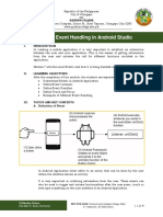 Module 7: Event Handling in Android Studio: Gordon College