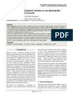 Effect of Aggregate Gradation Variation On The Marshall Mix Properties of Asphalt Concrete