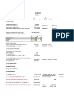 1.0 Design Check of RC Beam at R/F 1.1) Design Parameters