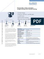 Pneumatic Rotary Actuator, Single-Acting and Double-Acting