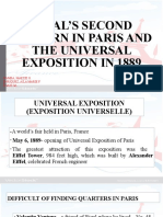 Rizal'S Second Sojourn in Paris and The Universal Exposition in 1889