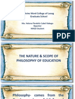 Nature Scope of Philosophy of Education