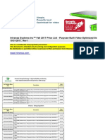 Intransa Systems Inc™ Fall 2017 Price List - Purpose-Built Video-Optimized Se