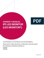 Ips Led Monitor (Led Monitor ) : Owner'S Manual