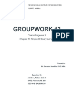 Groupwork 13: Team Gorgeous 3 Chapter 13 Simple Ordinary Annuity