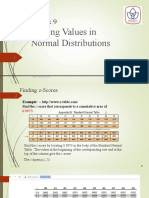 9 - Stat - Finding Values in Normal Distributions 2021