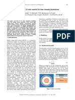 Comparison of Cable Models For Time Domain Simulations