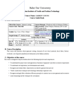 Course Guide Book of Garment Costing