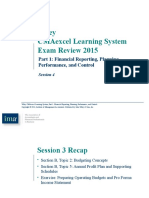 Wiley Cmaexcel Learning System Exam Review 2015: Part 1: Financial Reporting, Planning, Performance, and Control