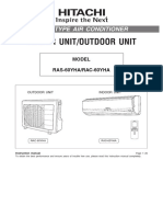 Indoor Unit/Outdoor Unit: Split Type Air Conditioner