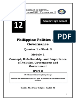 Philippine Politics and Governance: Senior High School