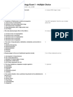 Pharmacology Exam 1 - Multiple Choice