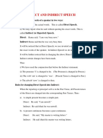 Inter 1st Year English Grammar - Direct - Speech Study Material