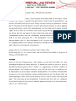 TRANSPORTATION LAW Common Carrier Liability in Case of Fortuitous Event - 2019 - Question 1 of 1 - Magbojos