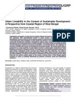 Urban Liveability in The Context of Sustainable Development: A Perspective From Coastal Region of West Bengal