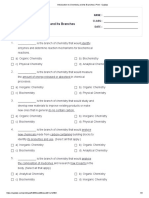 Introduction To Chemistry and Its Branches - Print - Quizizz