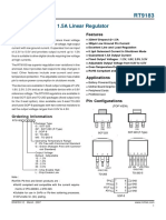 Ultra Low Dropout 1.5A Linear Regulator: General Description Features