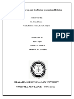 International Terrorism and Its Effect On International Relation