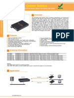 GSC150A Green Series: 10/100BASE-TX To 100BASE-FX Green Media Converter With OAM