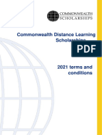 Commonwealth Distance Learning Scholarships