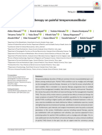 Effects of Exercise Therapy On Painful Temporomandibular Disorders