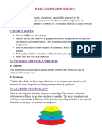 Software Engineering (Se-207) : 1) Analysis