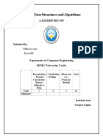 EC-233 Data Structures and Algorithms: Lab Report#05