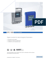 IFC 100 IFC 100 IFC 100 IFC 100: Signal Converter For Electromagnetic Flowmeters