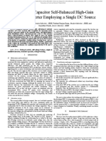 A Switched-Capacitor Self-Balanced High-Gain Multilevel Inverter Employing A Single DC Source