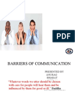 Barriers of Communication