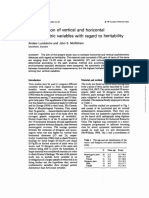 A Comparison of Vertical and Horizontal Cephalometric Variables With Regard To Heritability