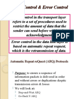 Flow Control & Error Control