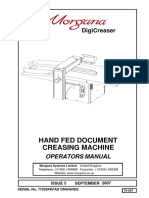 Hand Fed Document Creasing Machine: Digicreaser