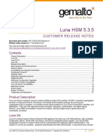 Luna HSM 5.3.5: Customer Release Notes