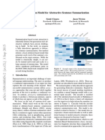 A Neural Attention Model For Abstractive Sentence Summarization