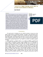 Determining Factors in The Use of Digital Marketing and Its Effect On Marketing Performance in The Creative Industries in Tasikmalaya