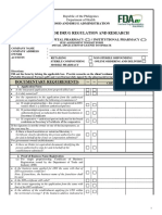 FDA Lto Checklist