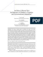 The Draw-A-Person Test: An Indicator of Children's Cognitive and Socioemotional Adaptation?