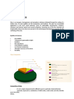 Unit V - Glass: Qualities & Features